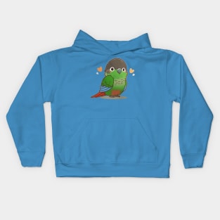 Green-cheeked Conure Parrot Kids Hoodie